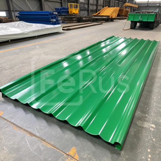 Профнастил С10 полиэстер (Zn100-180) 0,65х1100х1200 мм, RAL 6020