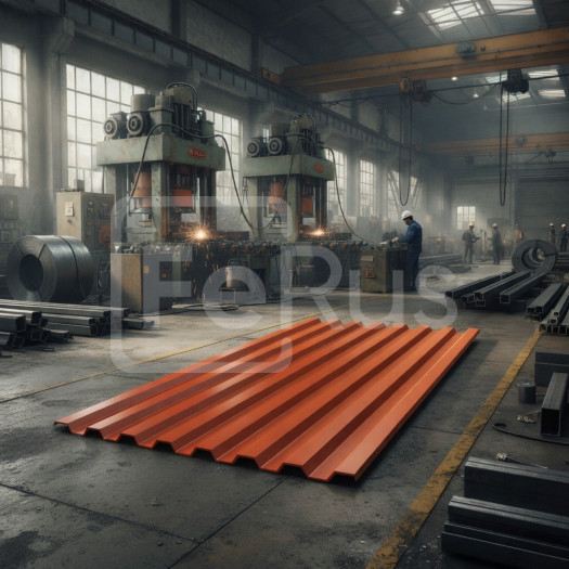 Профнастил С8 полиэстер (Zn100-180) 0,55х1150х800 мм, RAL 8029